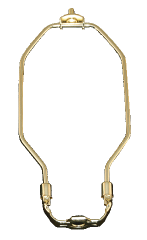 Brass Plated Heavy Duty Harp with Saddle