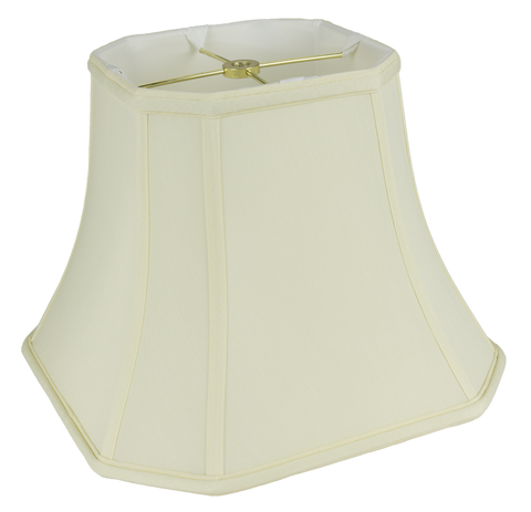 Square Cut Corner Shantung with Piping