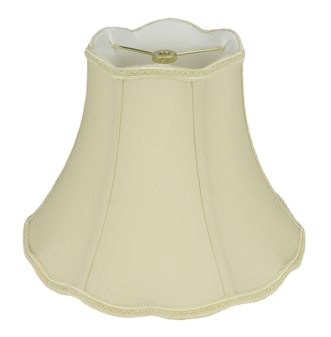 Bell Scallop Shantung with Top & Bottom Piping