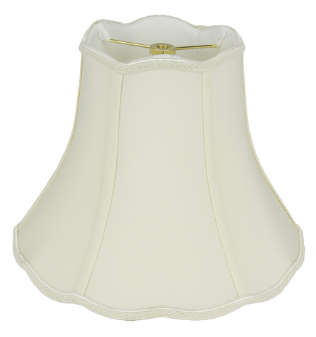 Bell Scallop Shantung with Top & Bottom Piping