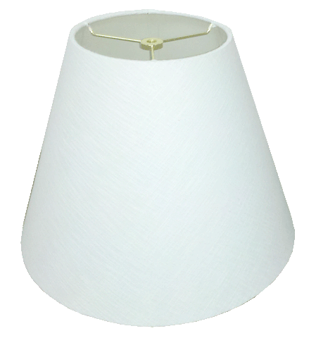 Hand Rolled Edge White Linen Empire Hardback with Chrome Spider