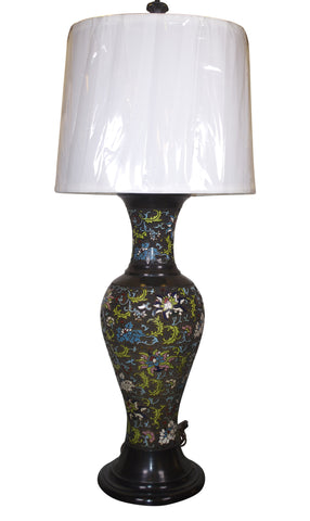 Pair of Outstanding Antique Cloissenae Lamps