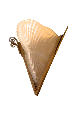 French Signed Deco Wall Sconce