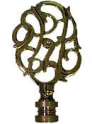 Solid Brass Polished Vine Finial