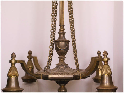 Empire Brass Four Light Chandelier