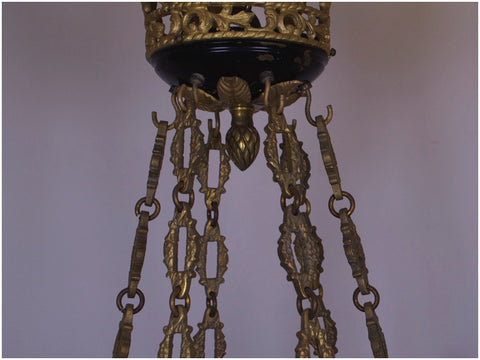 Six Light Empire Style Fixture Made in the 1950s