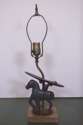 Vintage Mini Shoeshine Horse in Iron